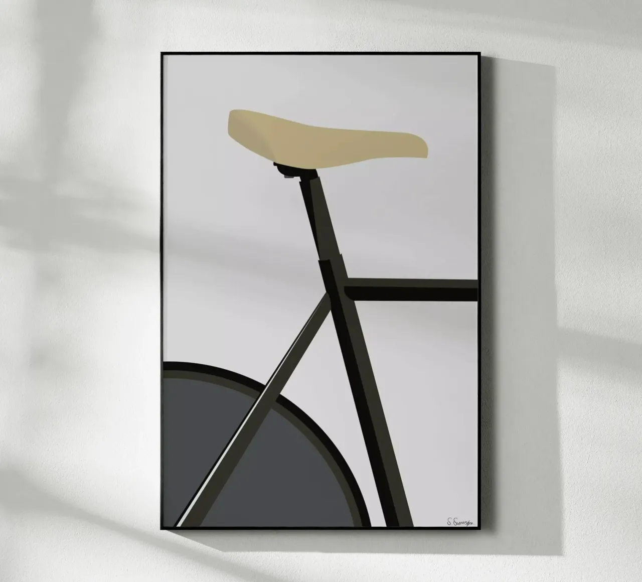 Banecykling acrylic glass by Swen Swensøn