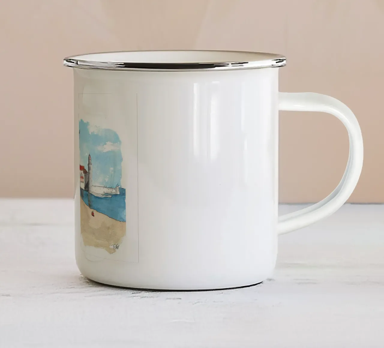 Pays Catalan Collioure tazza in smalto da estelle