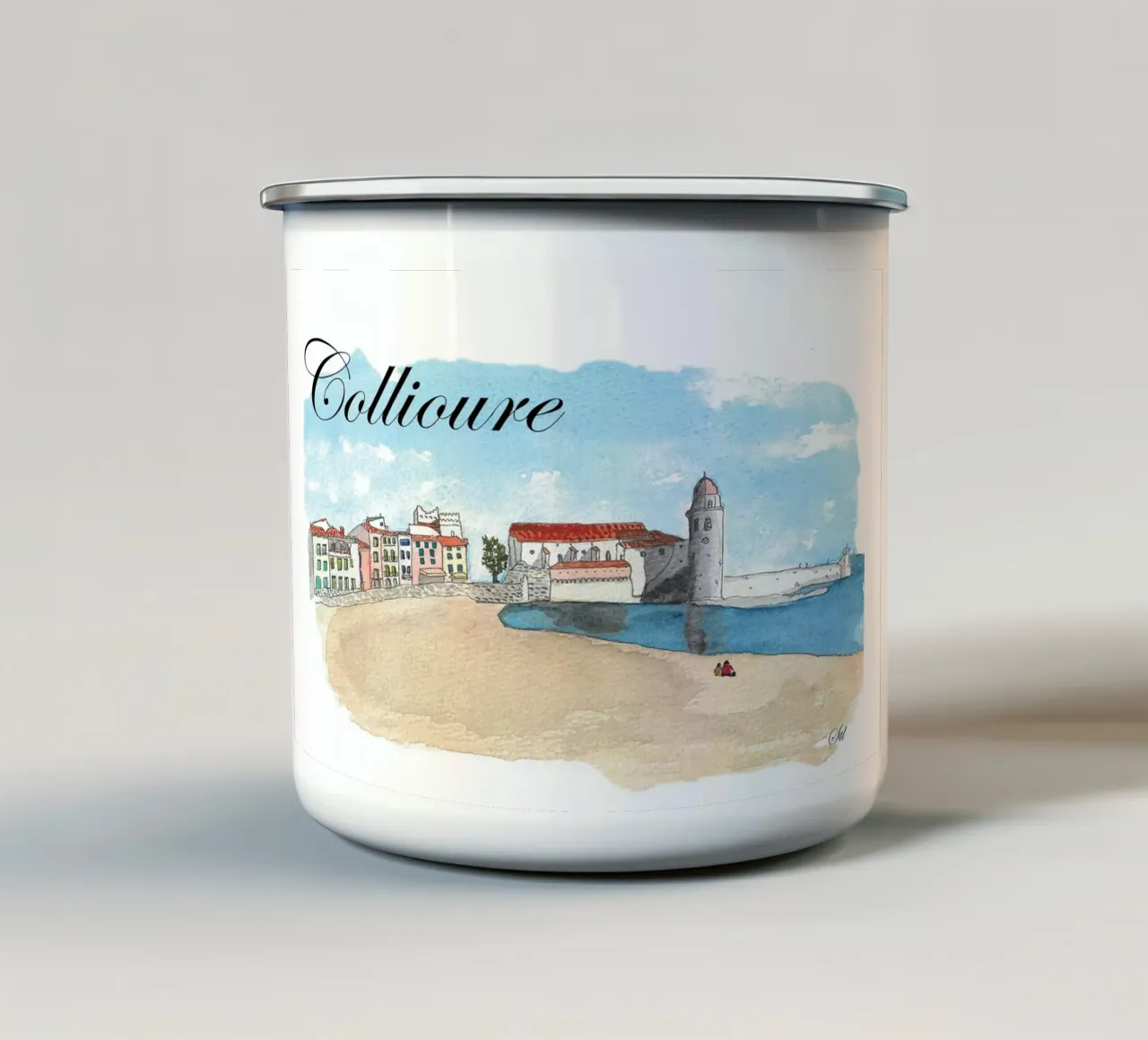 Pays Catalan Collioure tazza in smalto da estelle