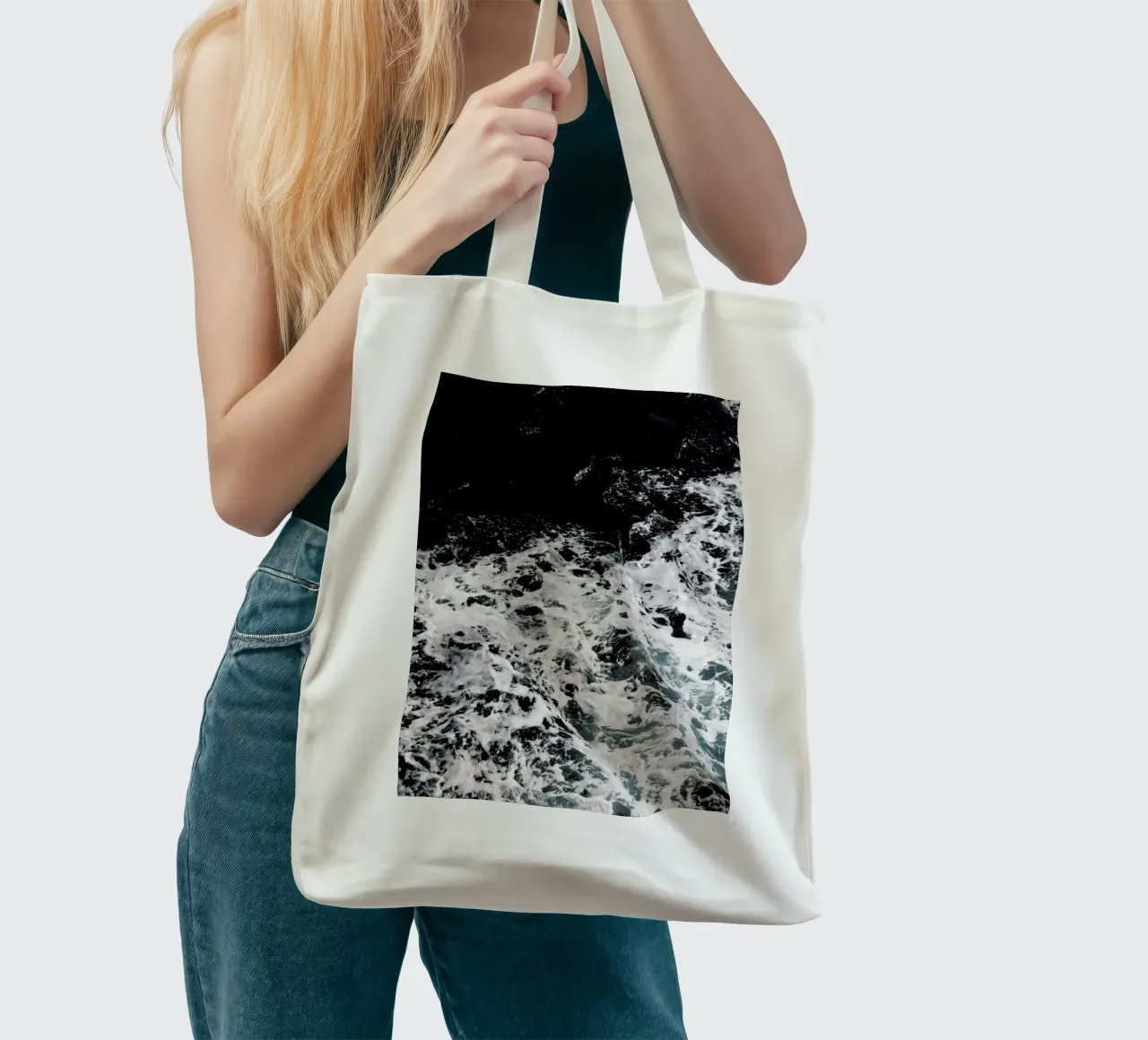 Waves & Water tote bag by Studio Nahili