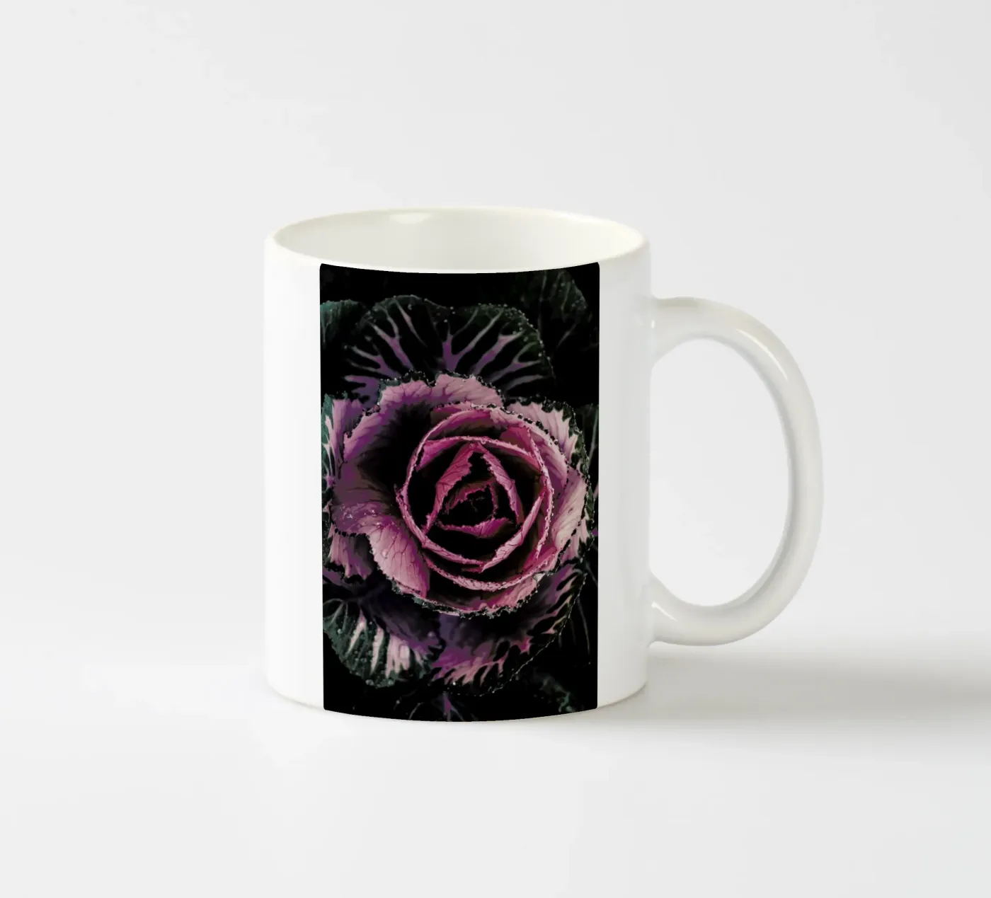 Pink Rosette ceramic mug by Ingrid Beddoes