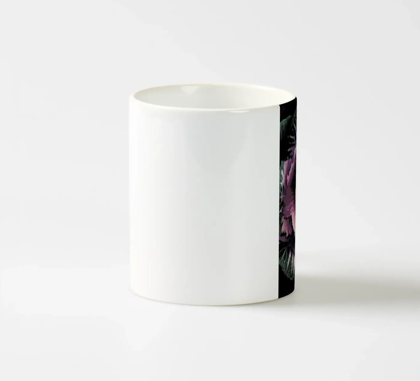Pink Rosette ceramic mug by Ingrid Beddoes
