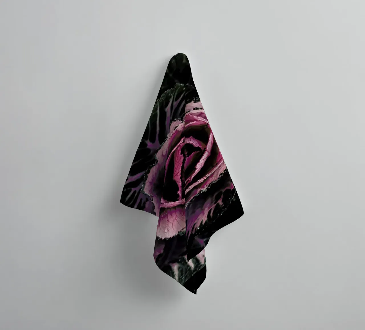 Pink Rosette towel by Ingrid Beddoes