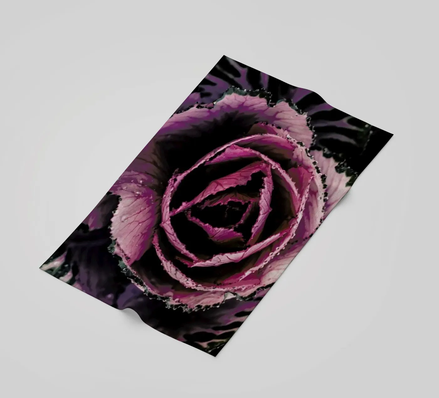 Pink Rosette beach towel by Ingrid Beddoes