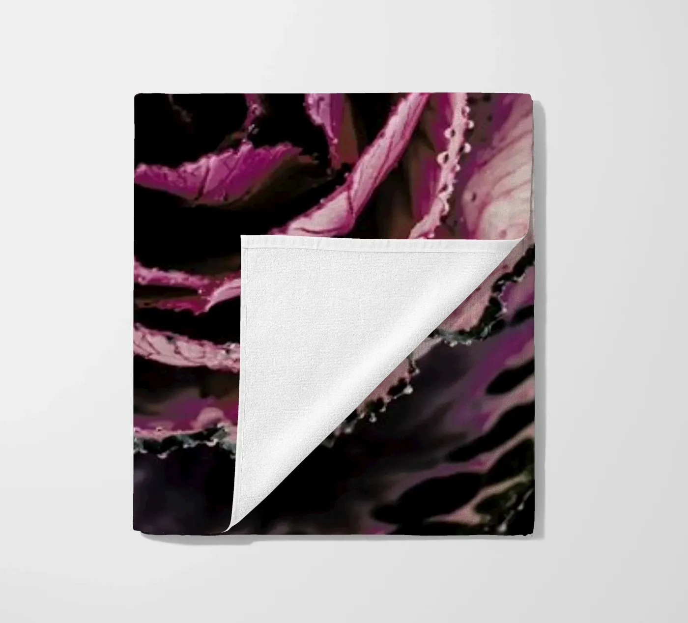 Pink Rosette beach towel by Ingrid Beddoes