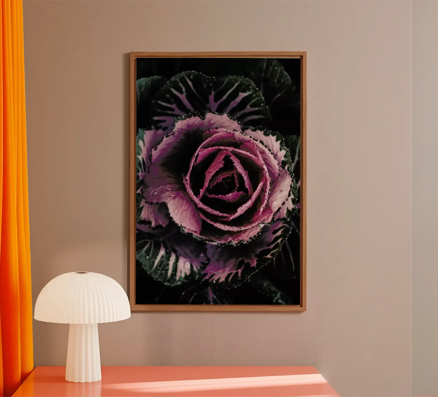Pink Rosette alluminio dibond da Ingrid Beddoes