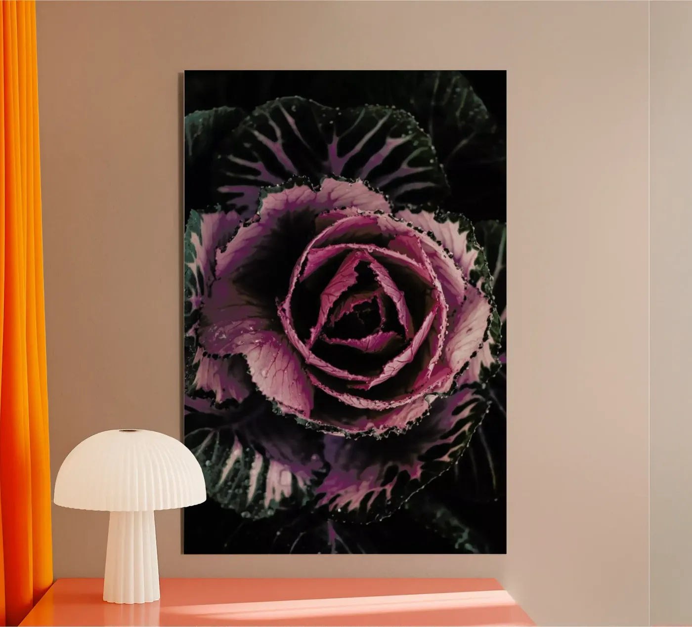 Pink Rosette alluminio dibond da Ingrid Beddoes