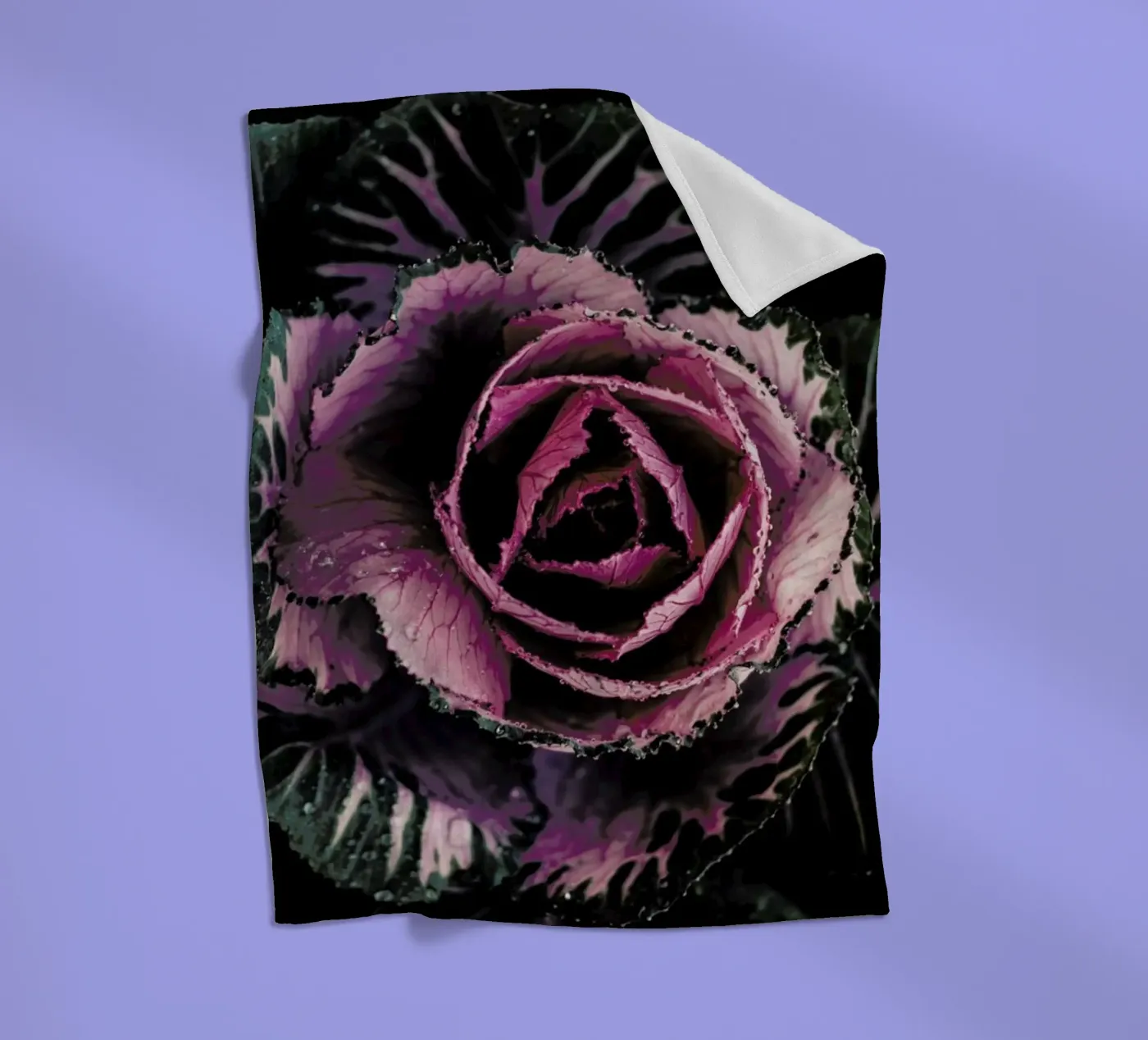 Pink Rosette Fleecedecke von Ingrid Beddoes