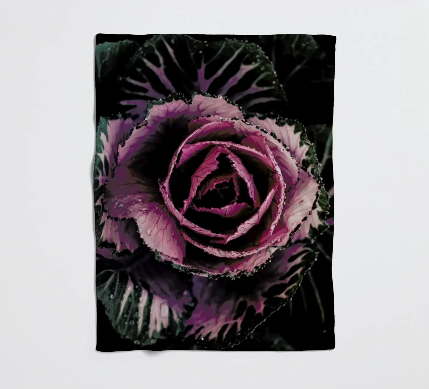 Pink Rosette Fleecedecke von Ingrid Beddoes