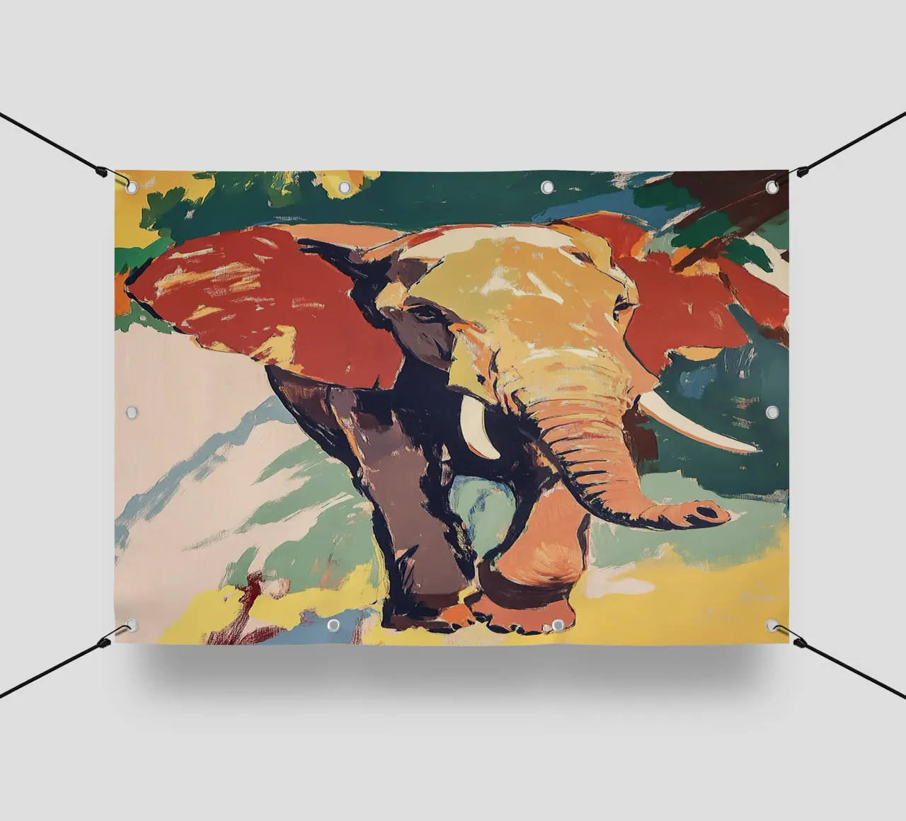 Elefante telo in pvc da Nikis Art Studio
