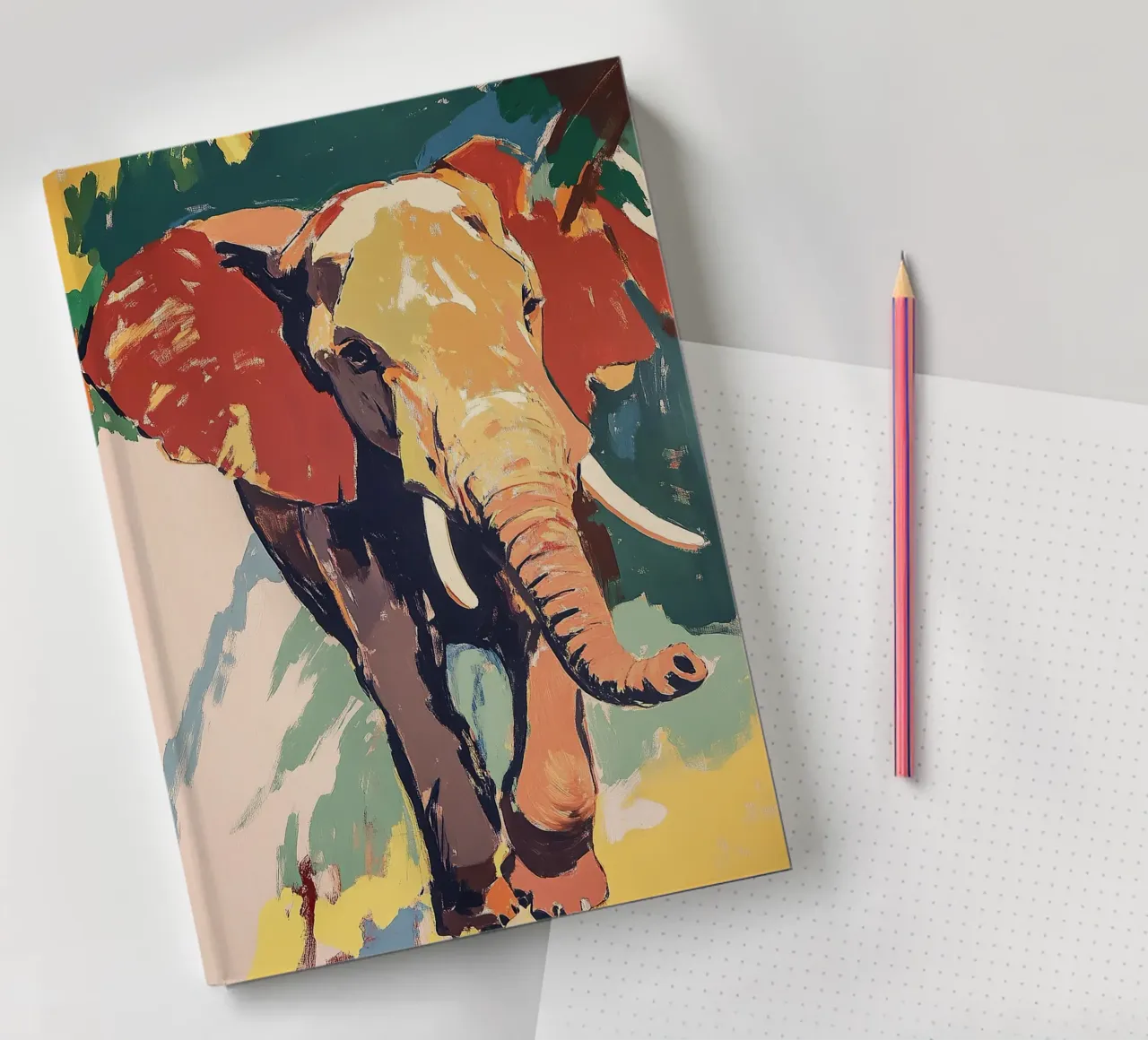 Elephant notebook by Nikis Art Studio