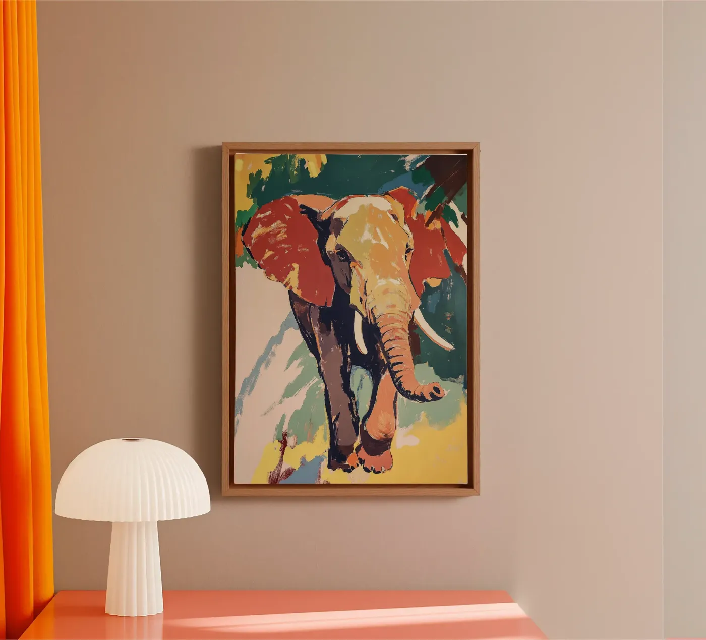 Elefante tela da Nikis Art Studio