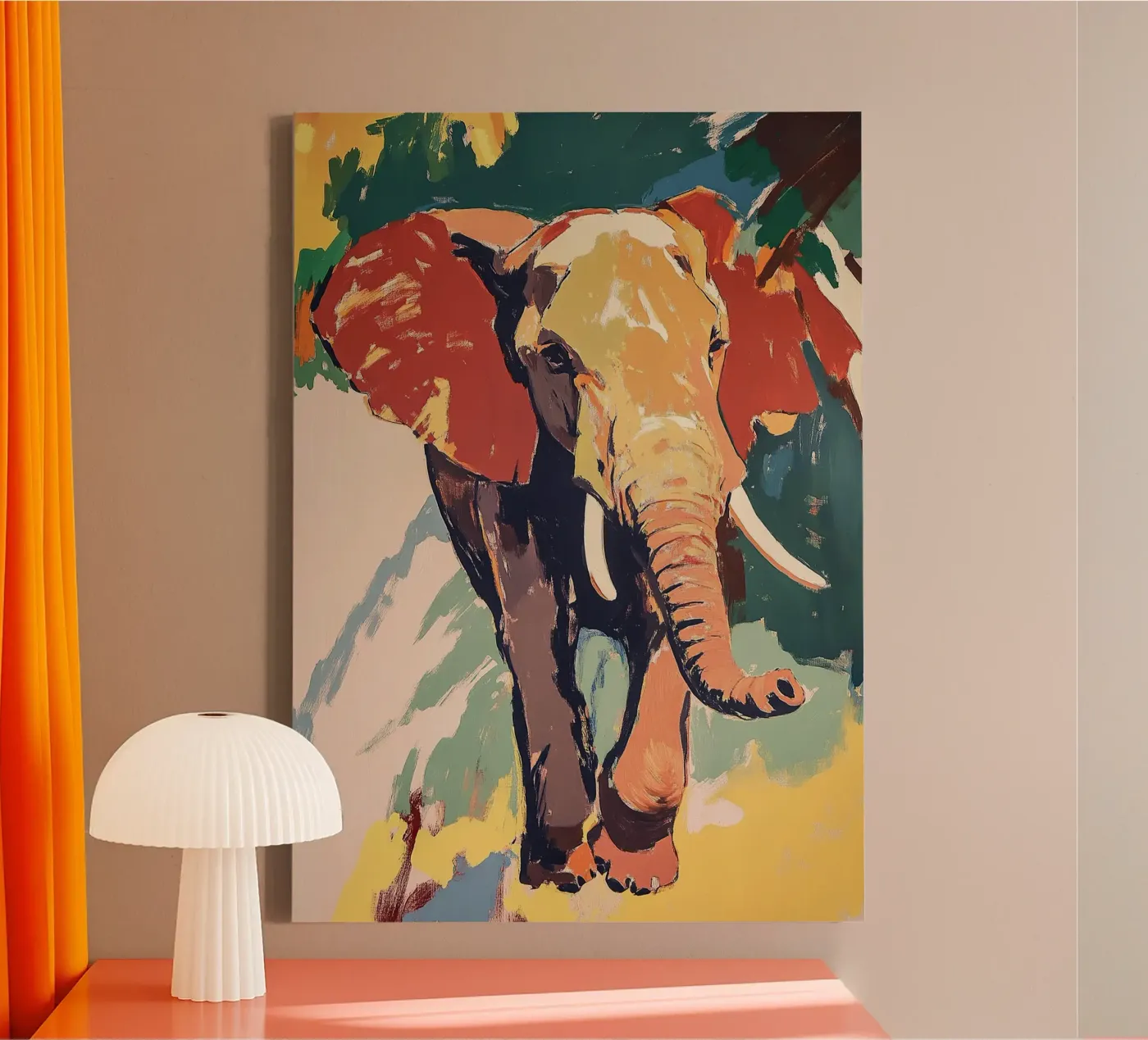 Elefante tela da Nikis Art Studio