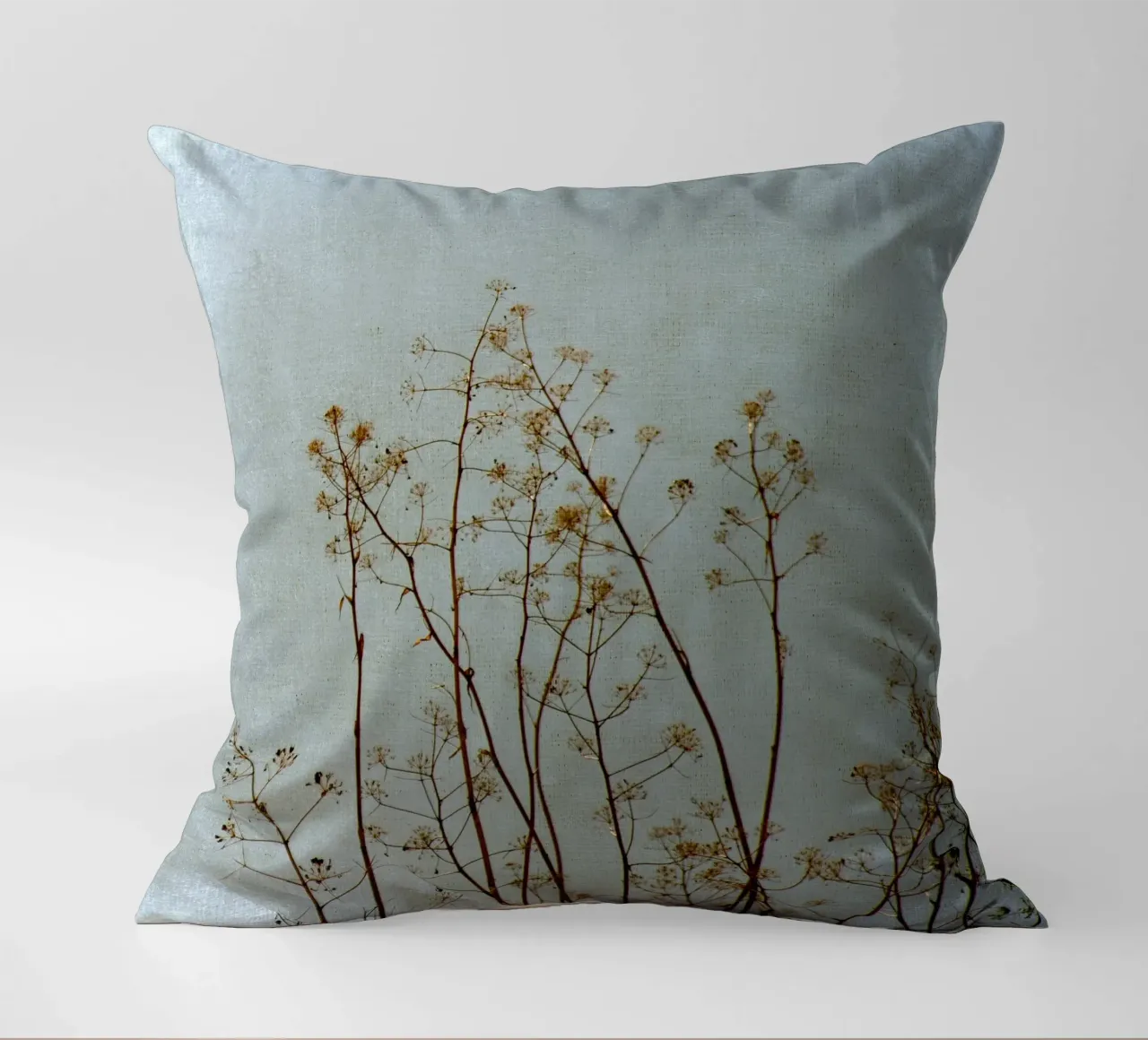 Nature in Blue Grey decorative cushion by Teresa André
