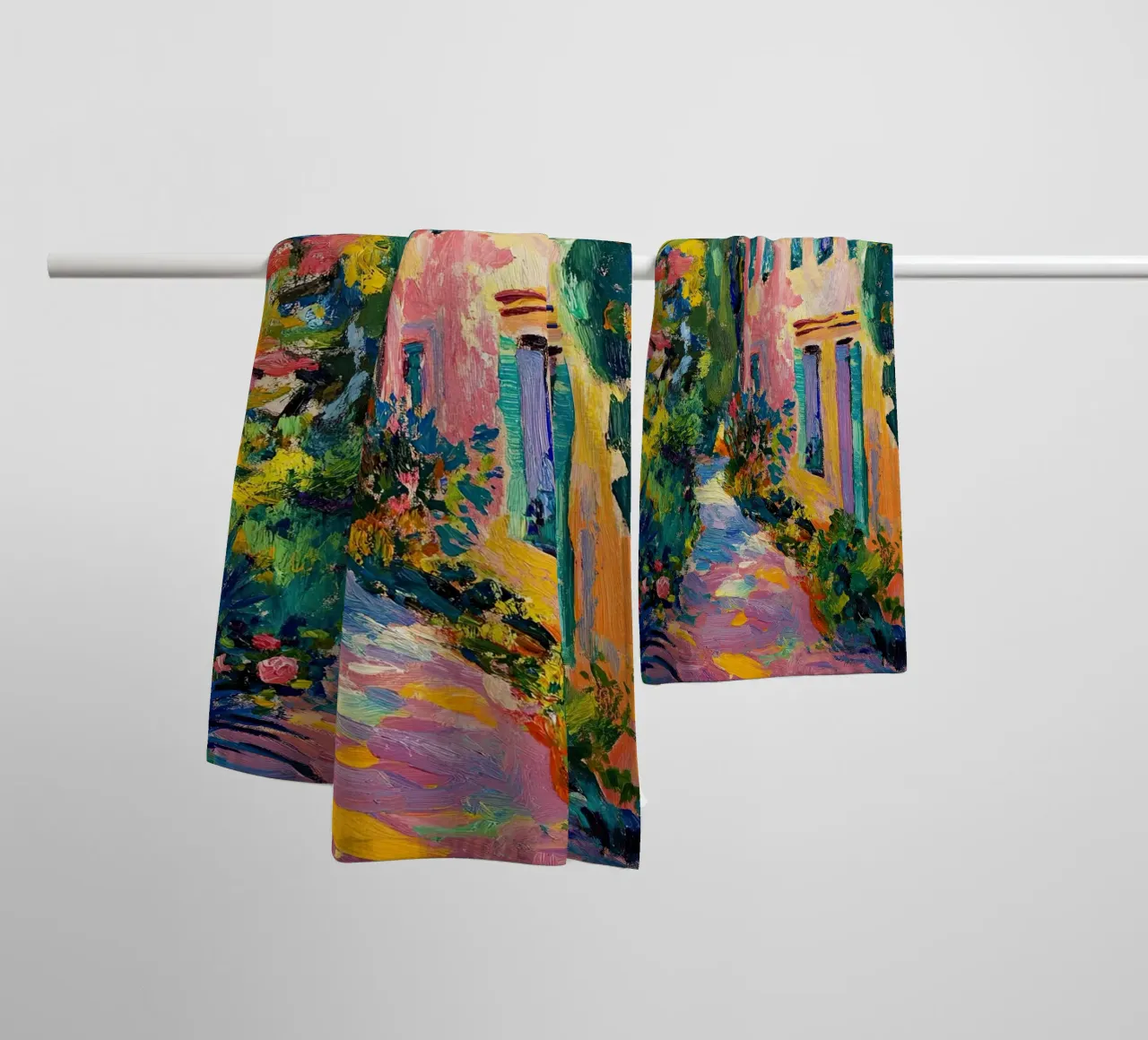 Sole impressionista asciugamano da bagno da Nikis Art Studio