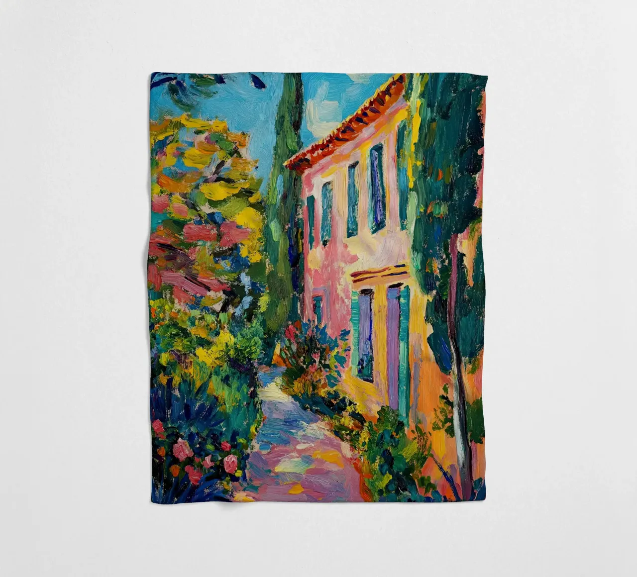 Sole impressionista coperta in pile da Nikis Art Studio