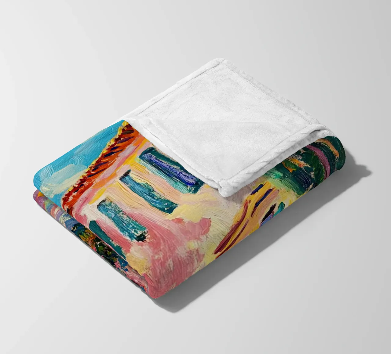 Sole impressionista coperta in pile da Nikis Art Studio