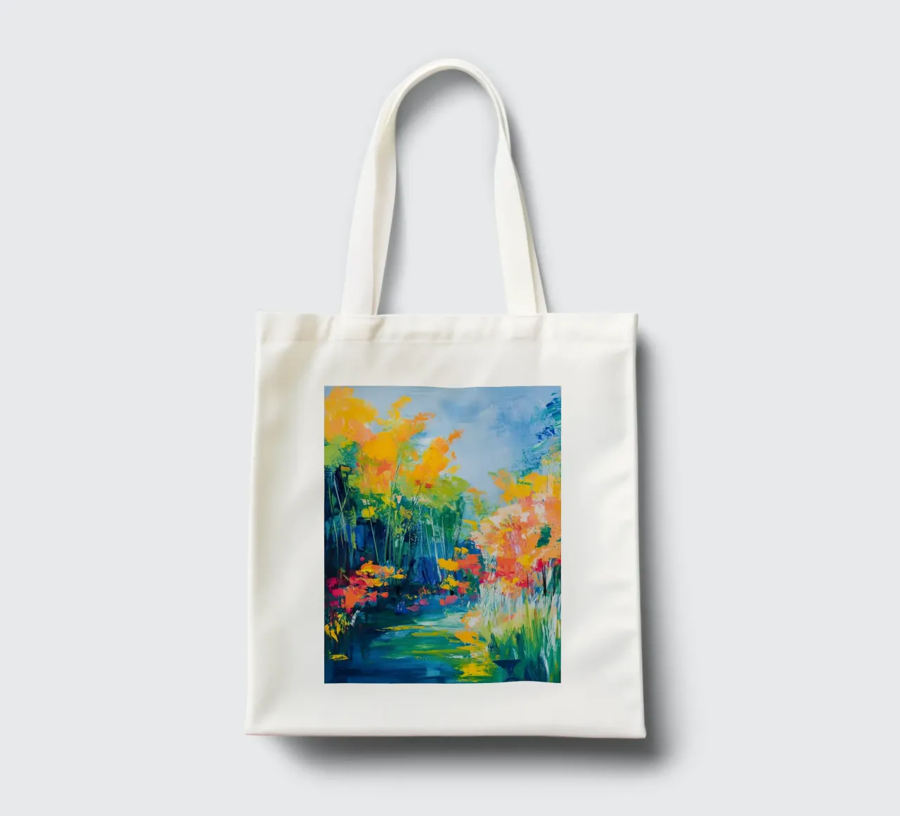 Magia colorata borsa in juta da Nikis Art Studio