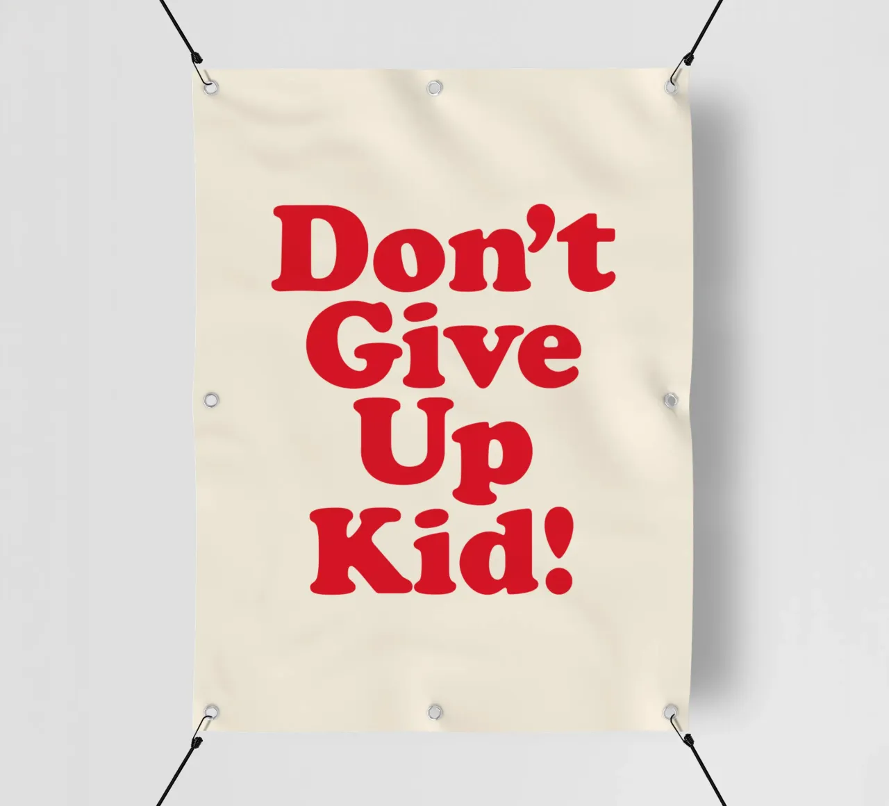 Non arrenderti ragazzo telo in pvc da THE MOTIVATED TYPE