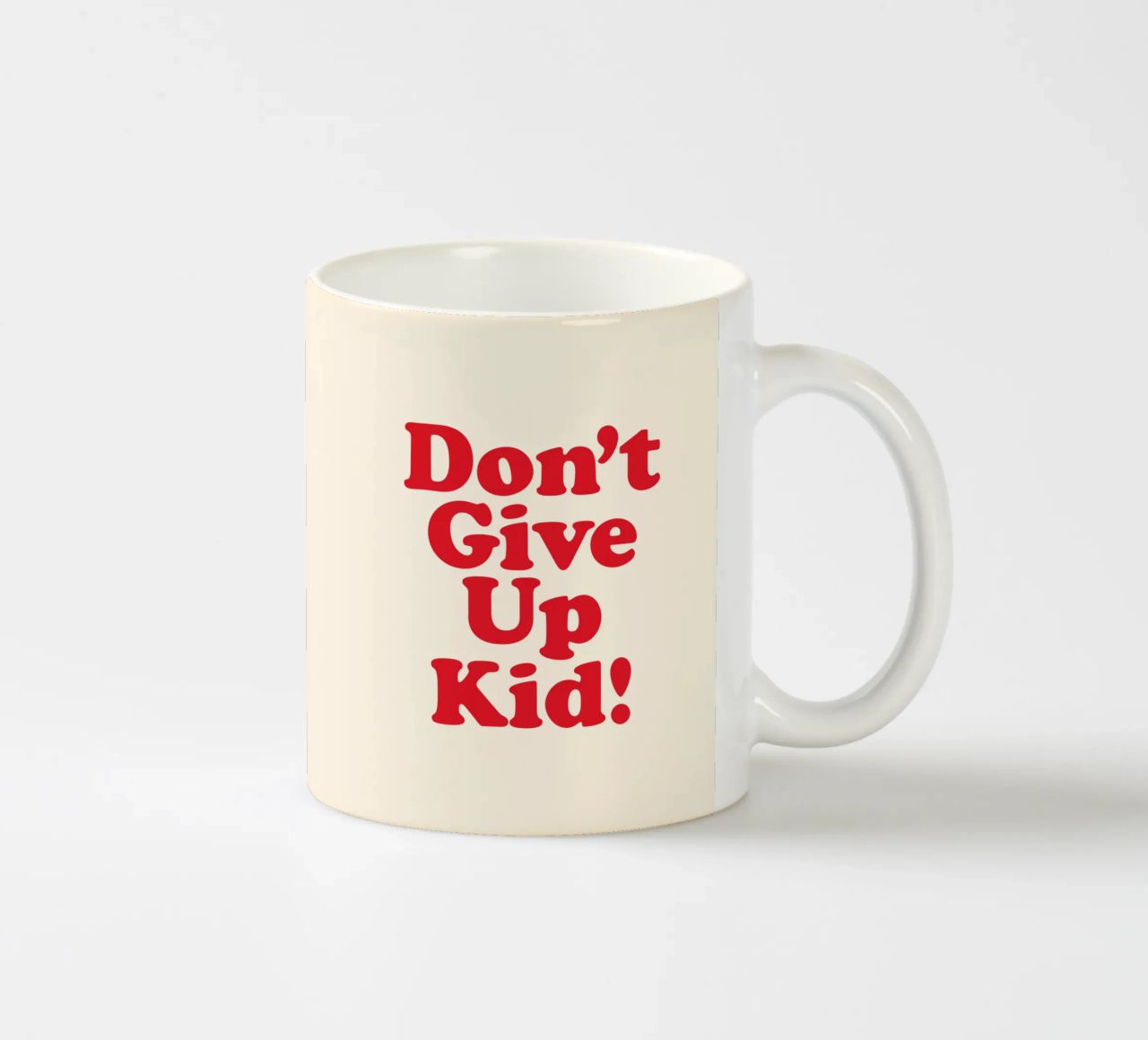 Non arrenderti ragazzo tazza in ceramica da THE MOTIVATED TYPE