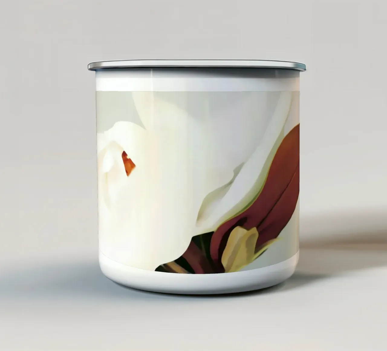 Magnolia Flower tazza in smalto da Angelo Cerantola
