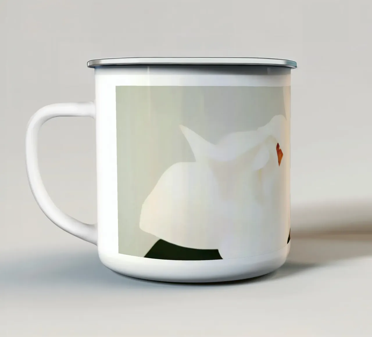 Magnolia Flower tazza in smalto da Angelo Cerantola