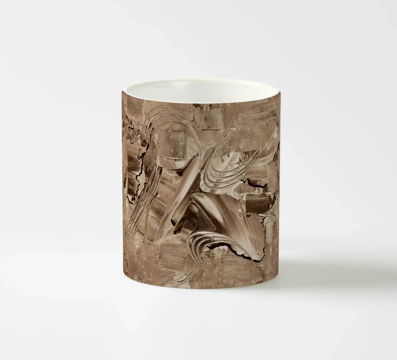 SEPIA 38 tazza in ceramica da Thierry Vobmann Abstract painting