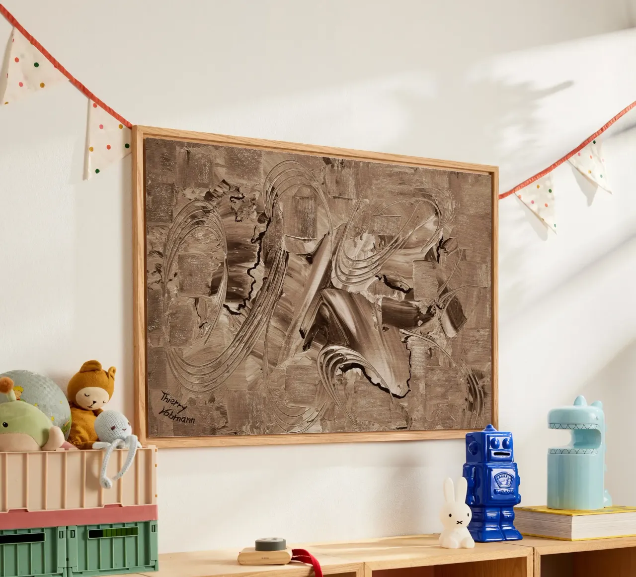 SEPIA 38 plexiglass da Thierry Vobmann Abstract painting