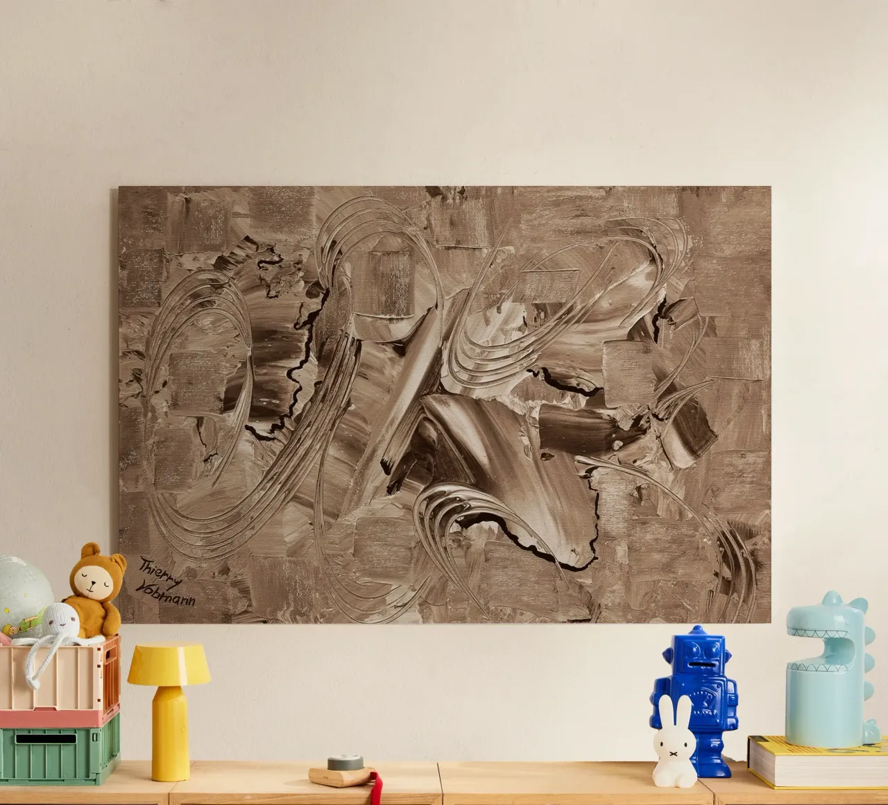 SEPIA 38 plexiglass da Thierry Vobmann Abstract painting