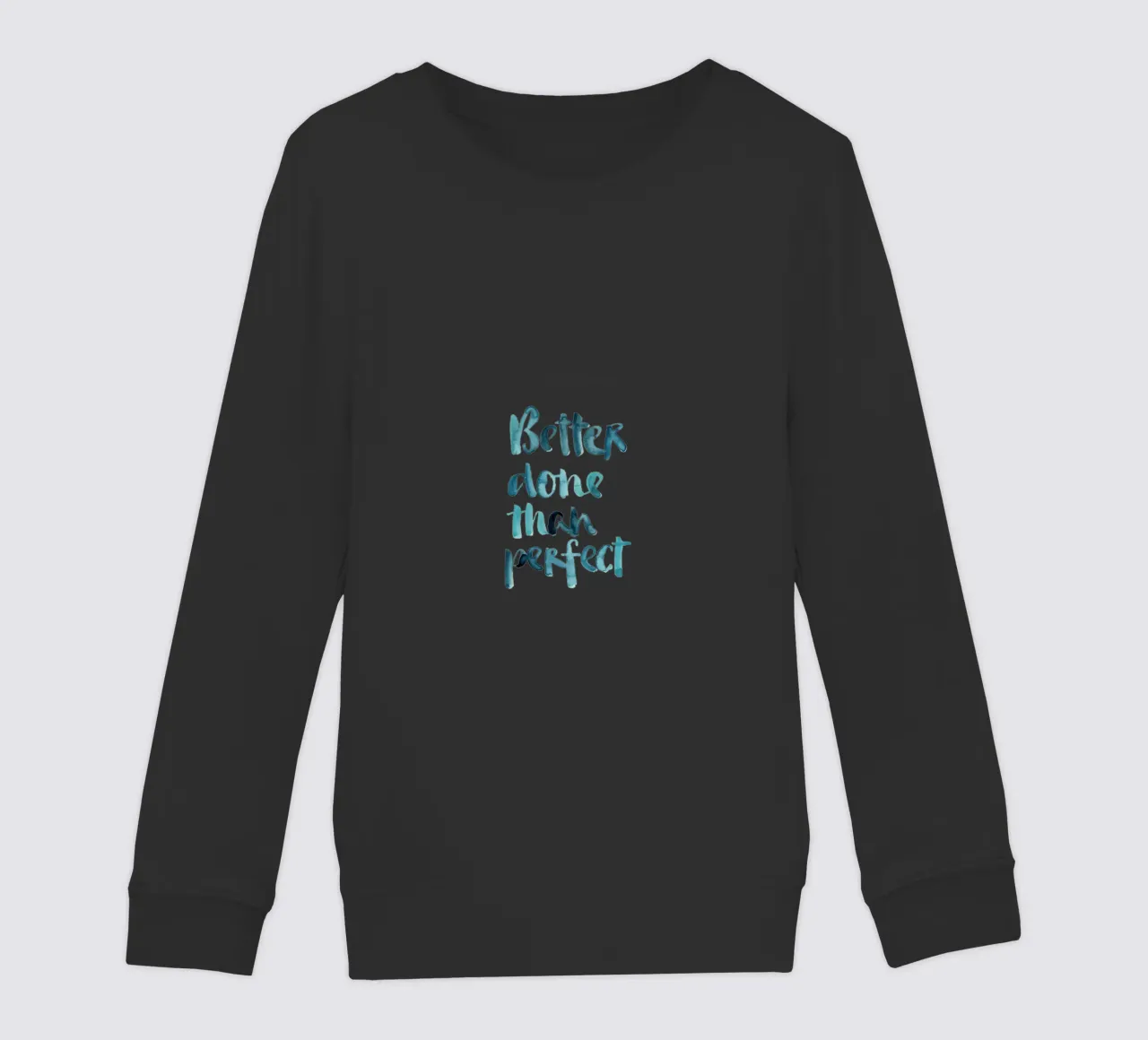 Better Done Than Perfect felpa bambino da Brushmeetspaper