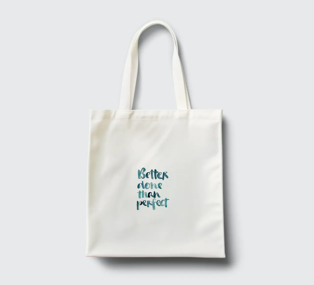 Better Done Than Perfect borsa in juta da Brushmeetspaper
