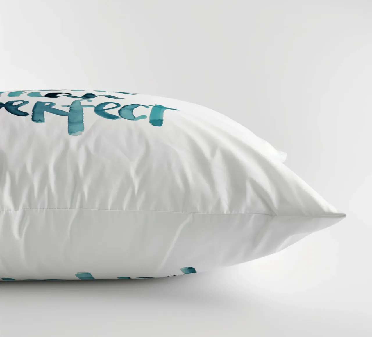 Better Done Than Perfect cuscino da Brushmeetspaper