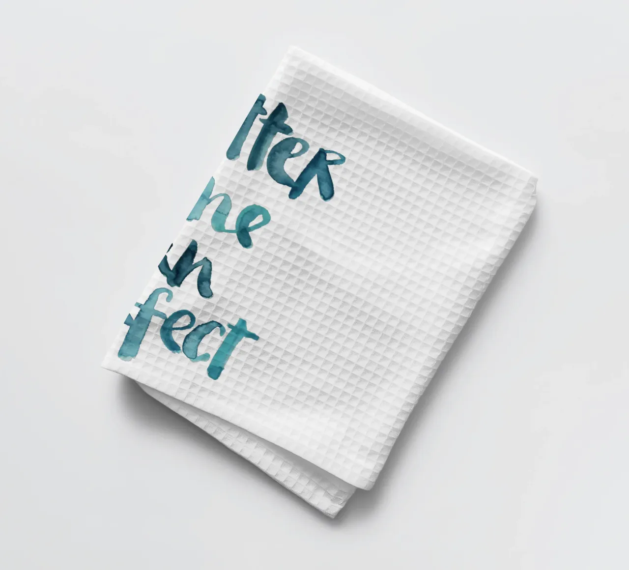 Better Done Than Perfect torchon de Brushmeetspaper