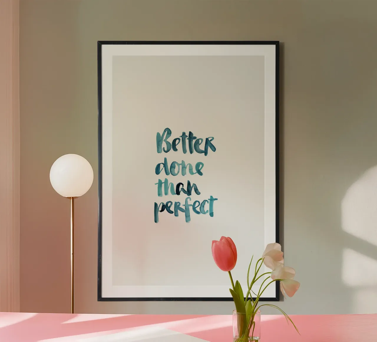 Better Done Than Perfect carta hahnemühle da Brushmeetspaper