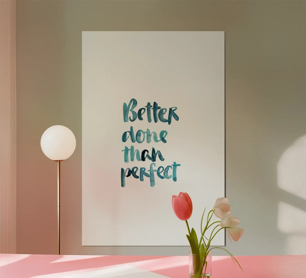 Better Done Than Perfect carta hahnemühle da Brushmeetspaper