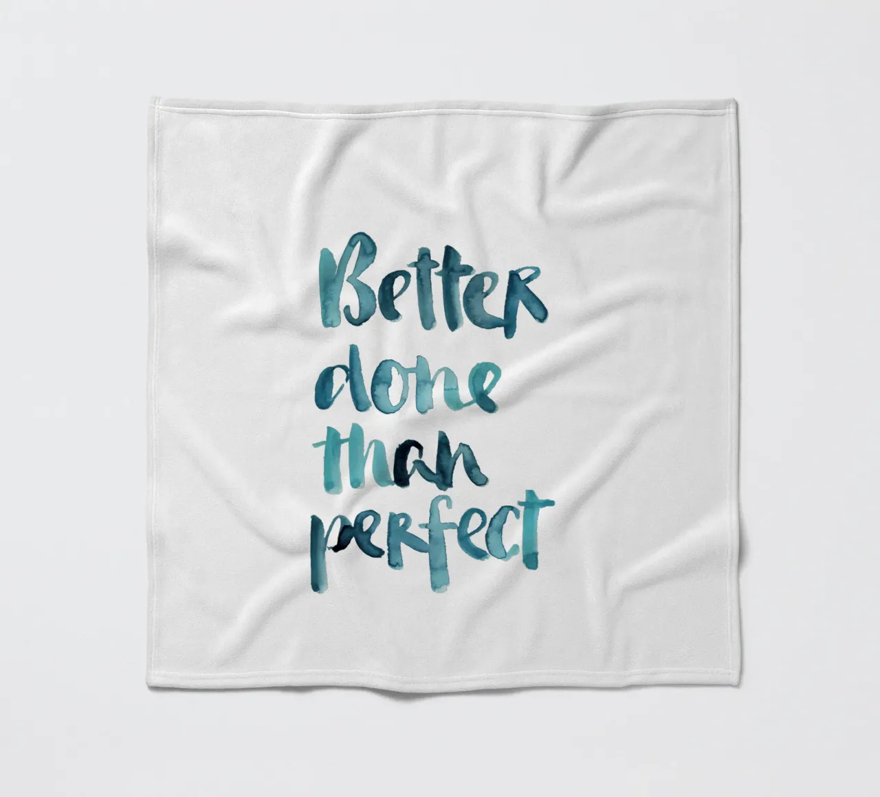Better Done Than Perfect coperta in pile da Brushmeetspaper