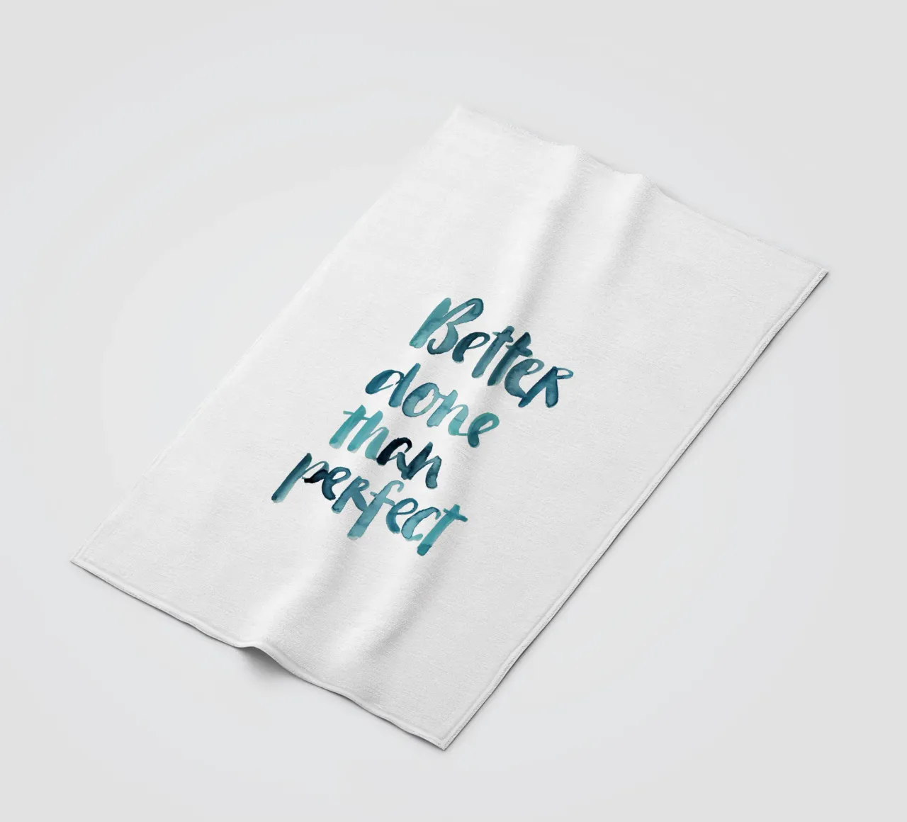 Better Done Than Perfect coperta in pile da Brushmeetspaper