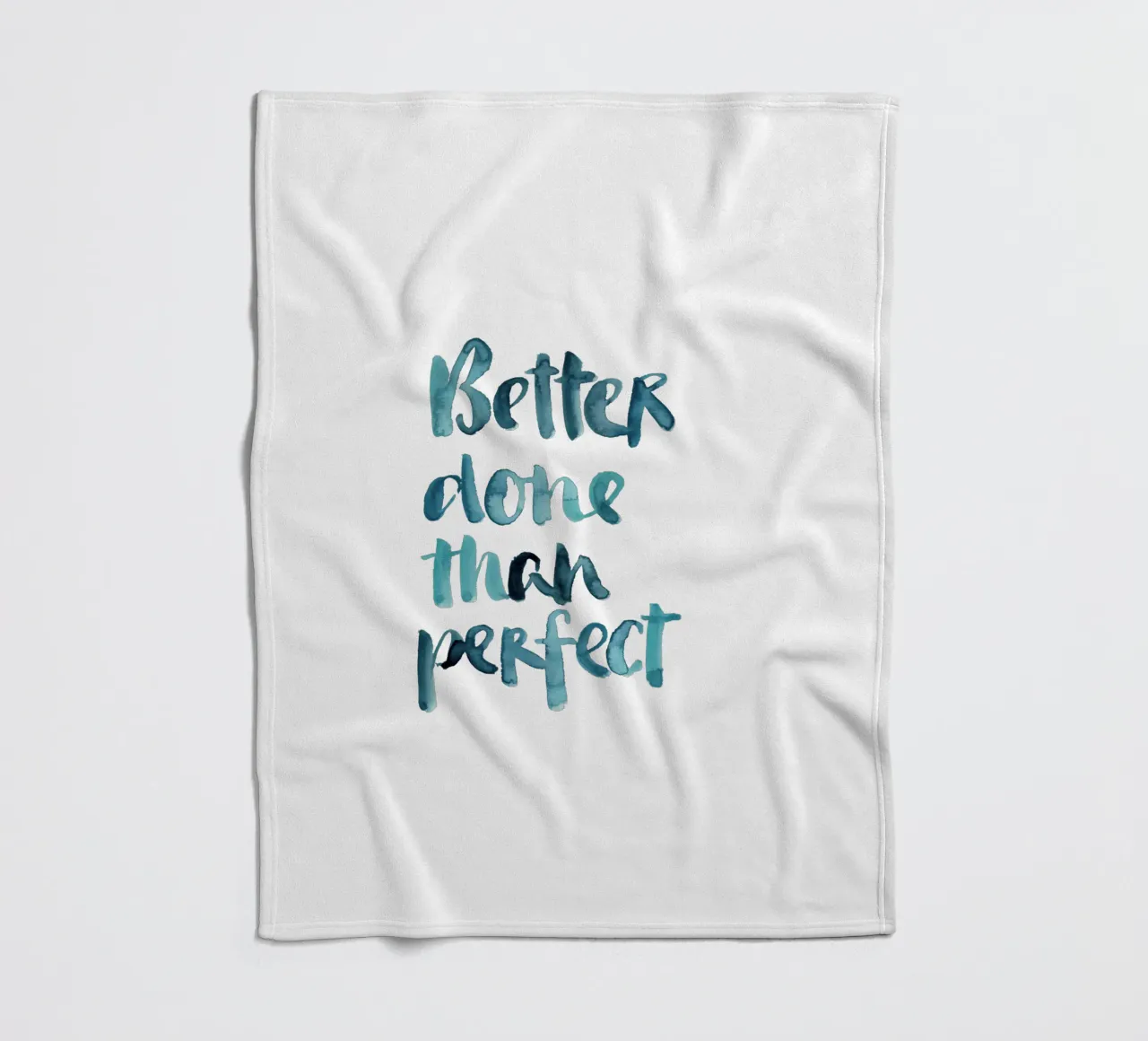 Better Done Than Perfect coperta in pile da Brushmeetspaper