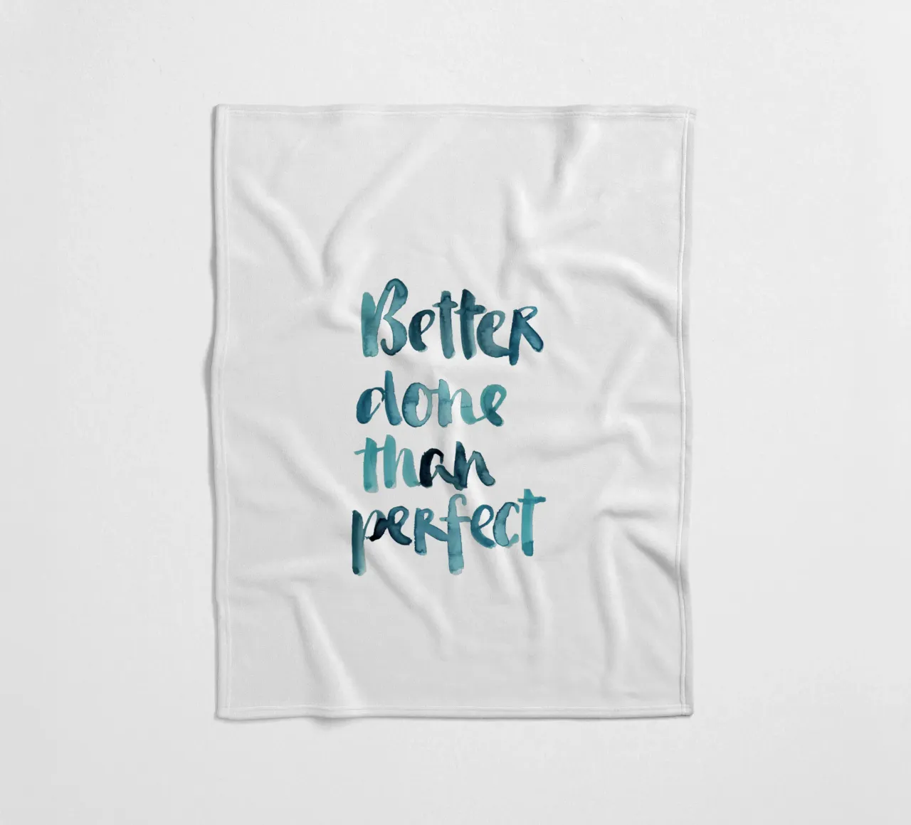 Better Done Than Perfect coperta in pile da Brushmeetspaper