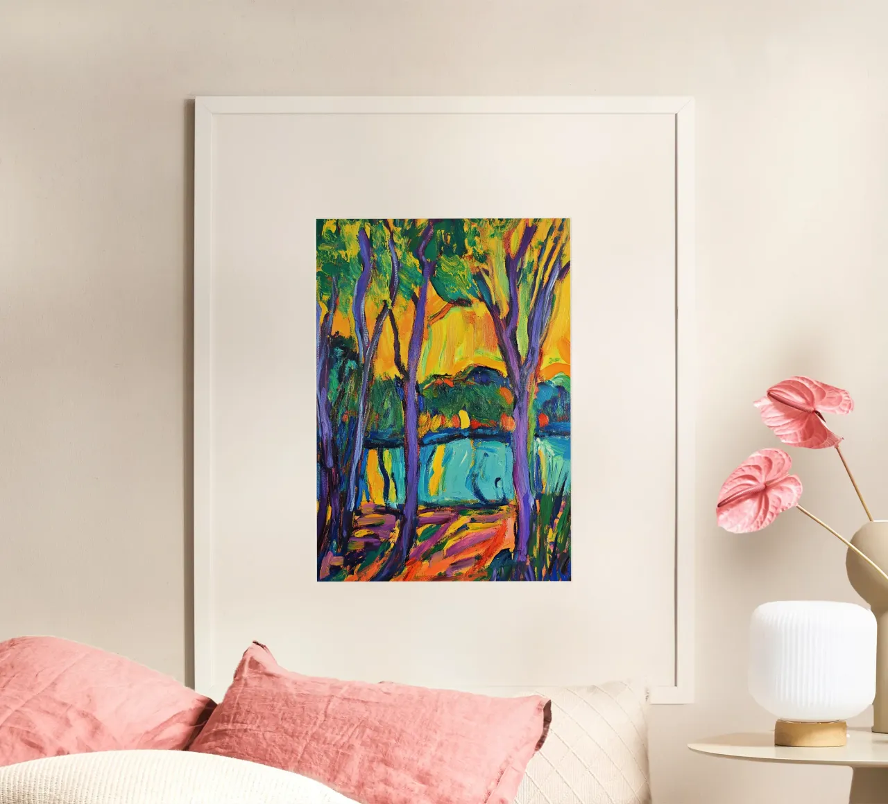 Impressionistic colours poster by Nikis Art Studio