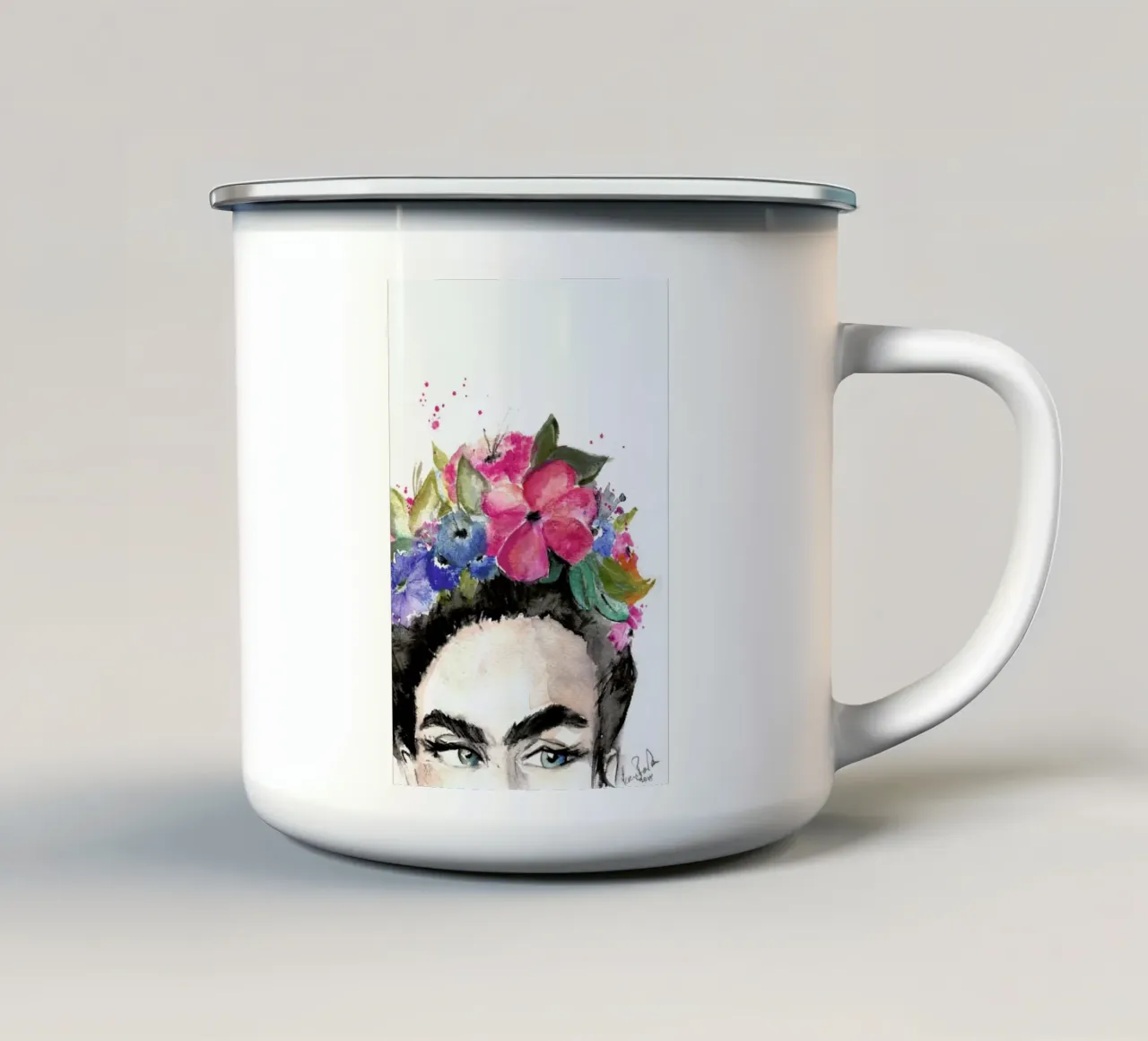Frida's Look tazza in smalto da Verena Bonath | 21st aesthetics