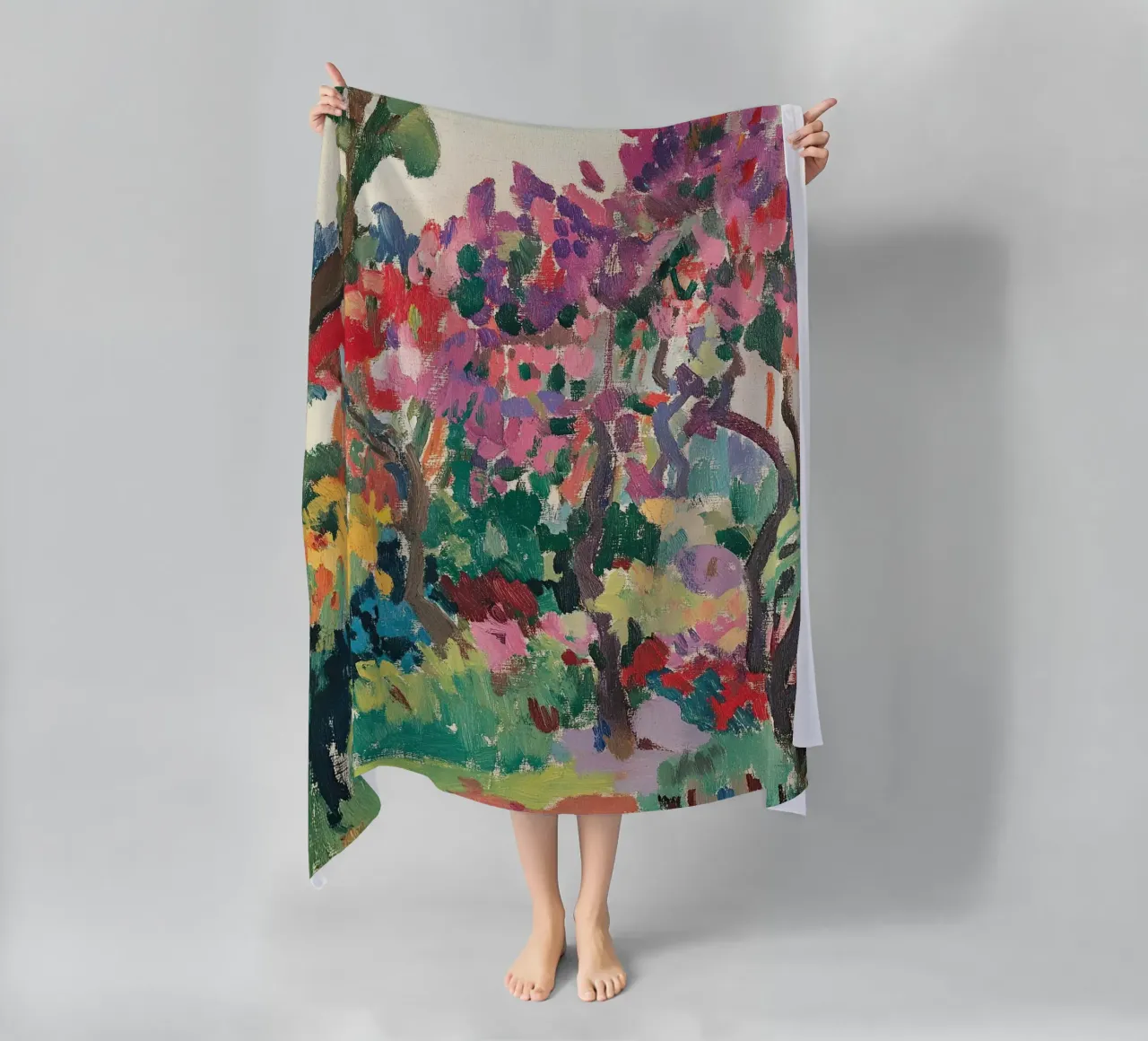 Splendore floreale telo mare da Nikis Art Studio