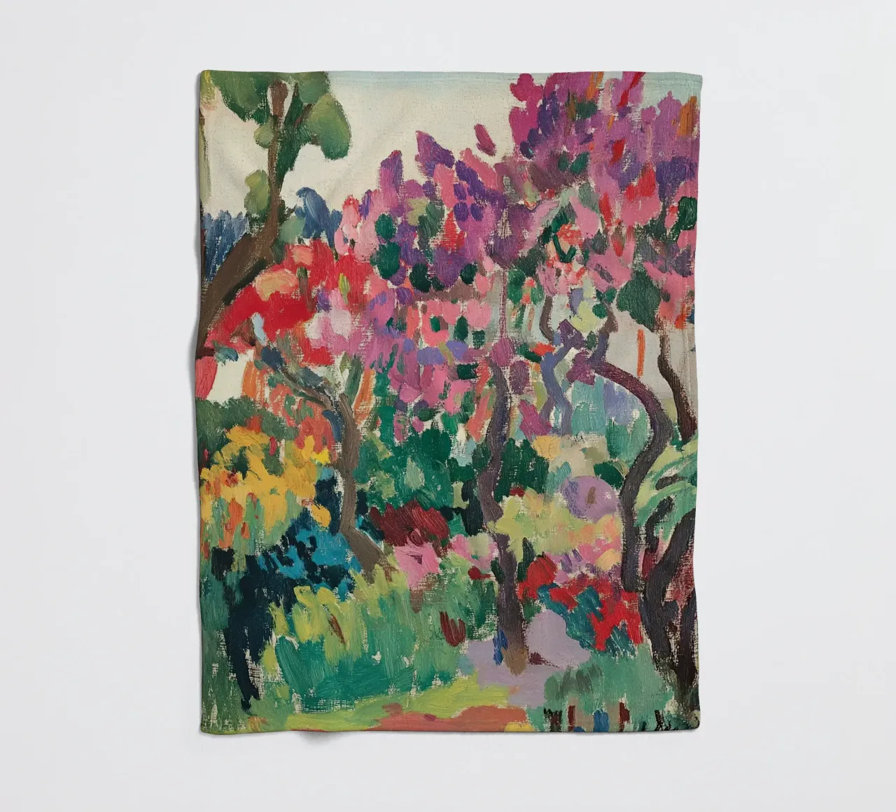 Splendore floreale coperta in pile da Nikis Art Studio
