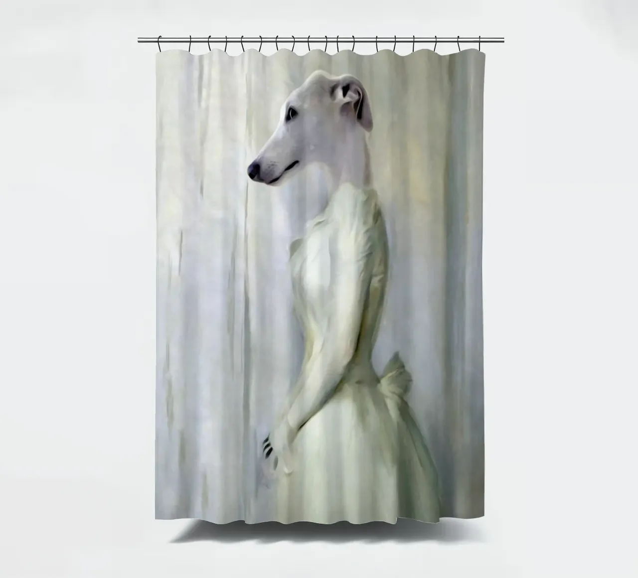 Graceful Olive Duschvorhang von Tein Lucasson
