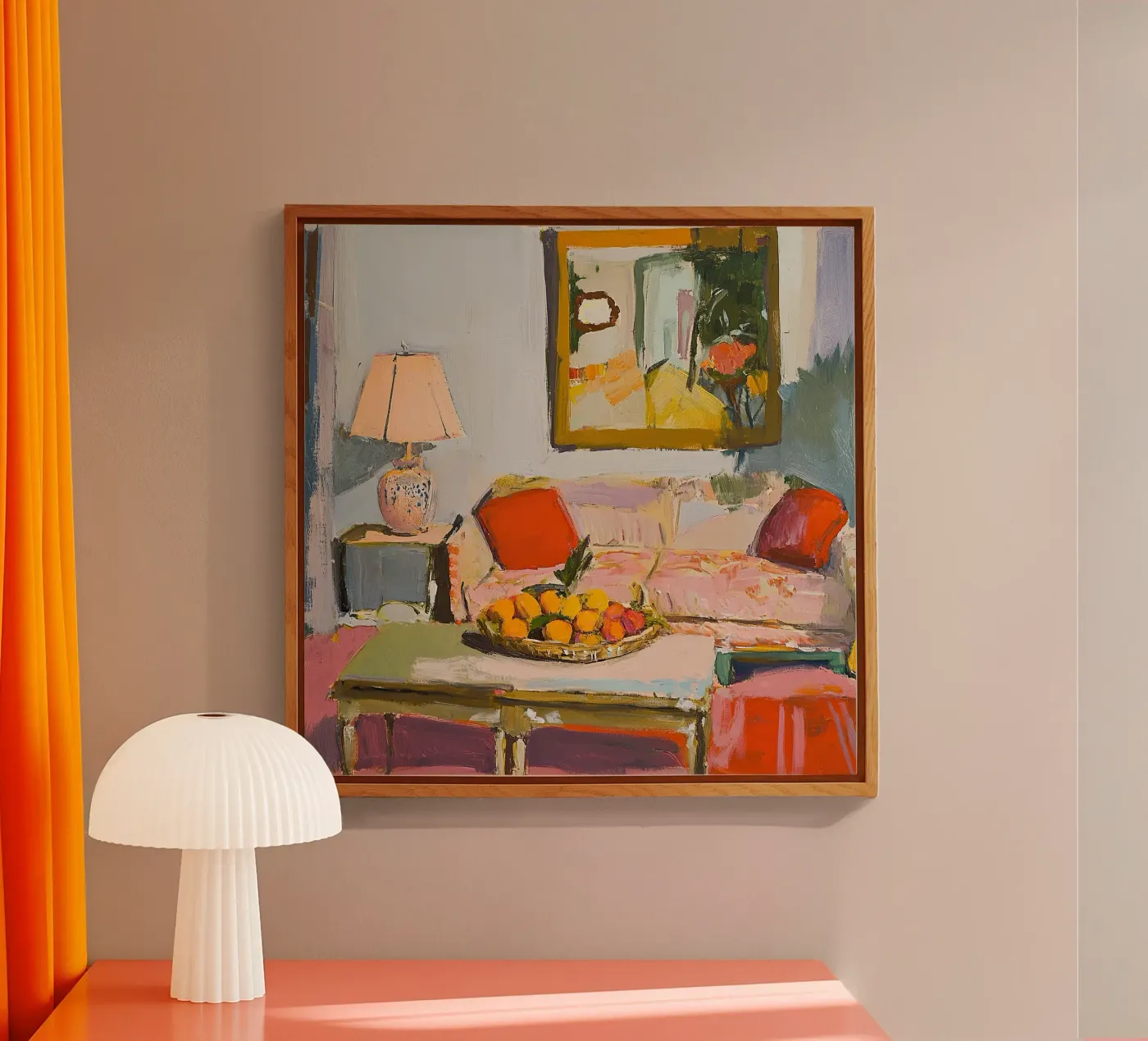 Cosy interior acryl van Nikis Art Studio