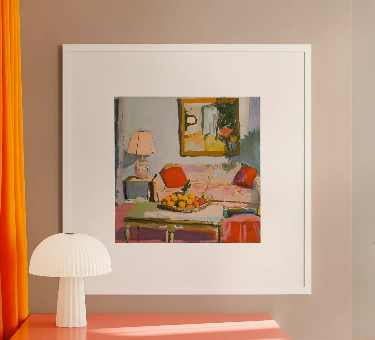 Interni accoglienti poster con telaio in legno da Nikis Art Studio