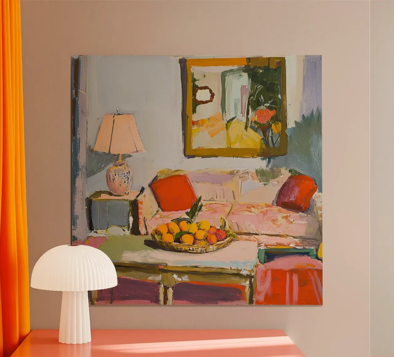 Interni accoglienti poster con telaio in legno da Nikis Art Studio