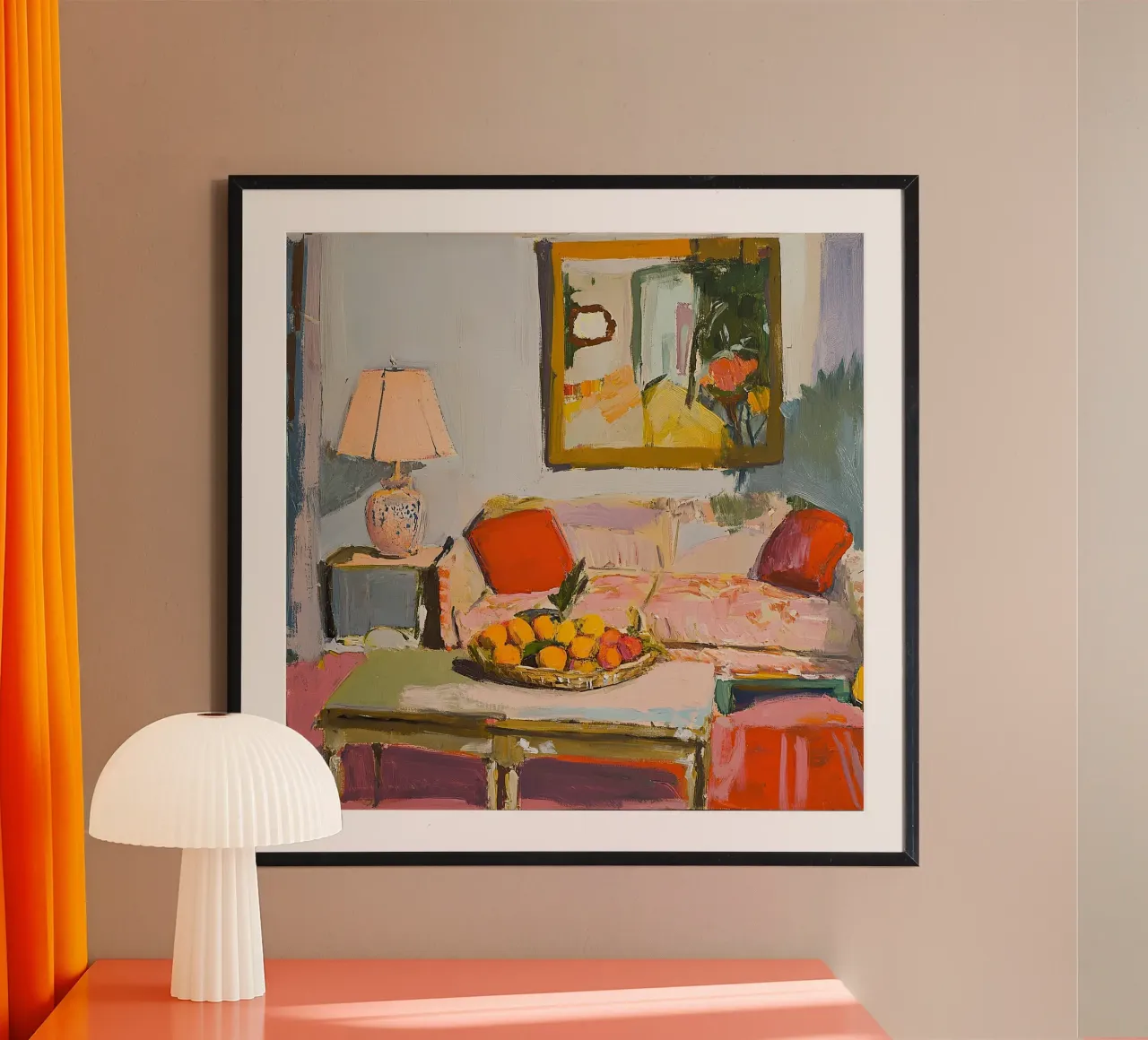 Interni accoglienti poster con telaio in legno da Nikis Art Studio