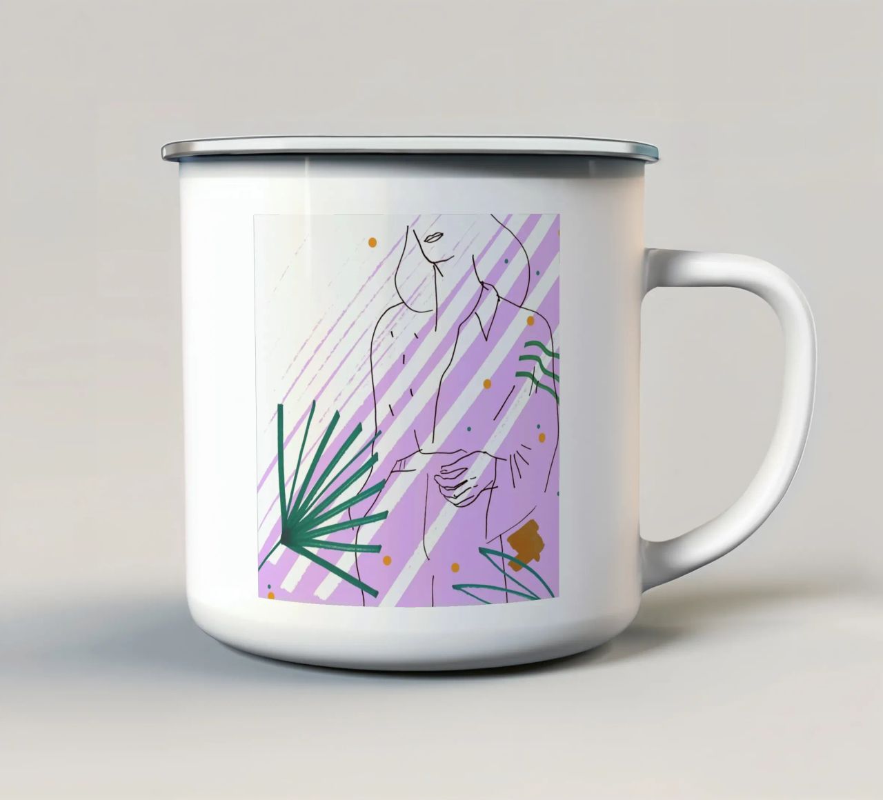 Purple tazza in smalto da Liga Kitchen