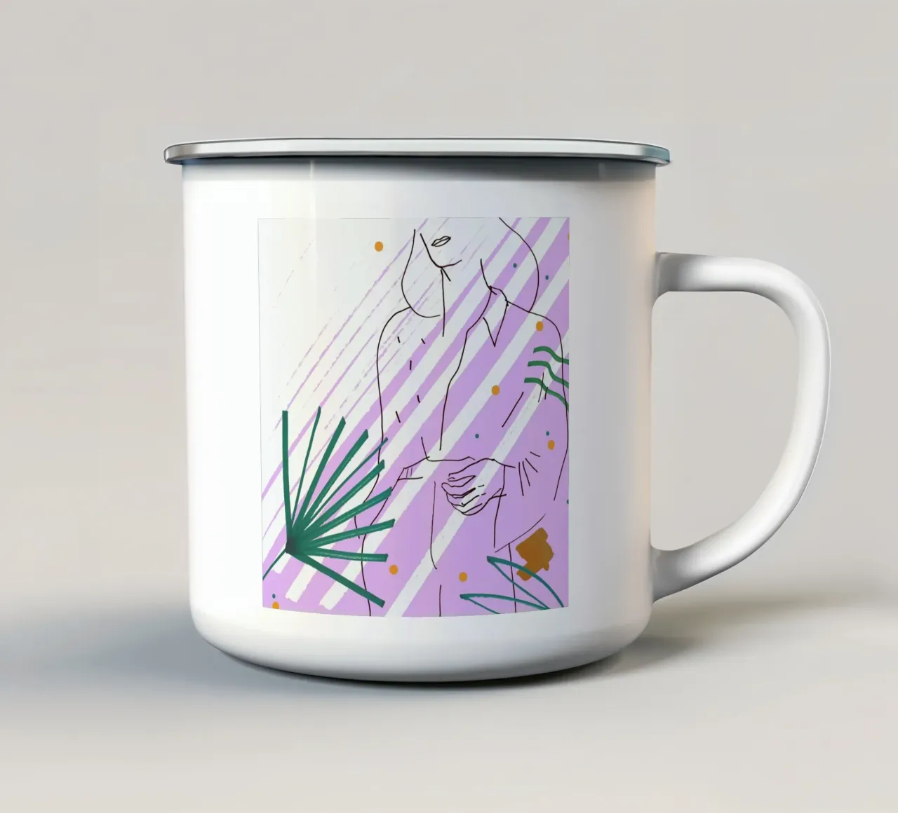 Purple tazza in smalto da Liga Kitchen
